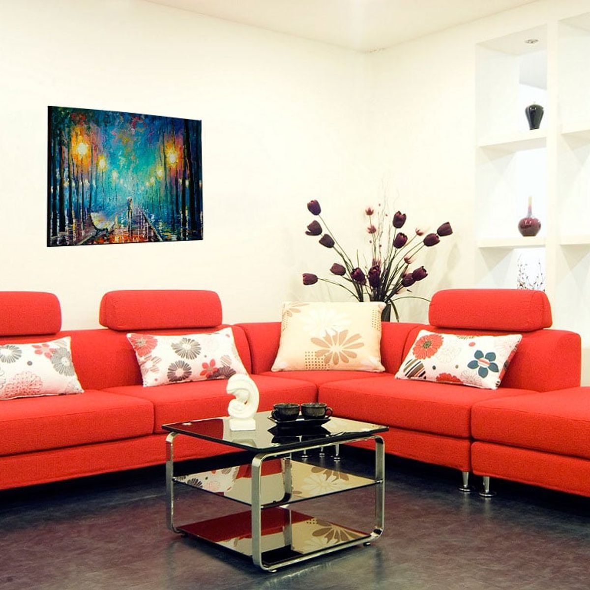 ART INDUSTRY - Cuadro 50x30 Cms Decorativo Tipo Oleo Camino 4