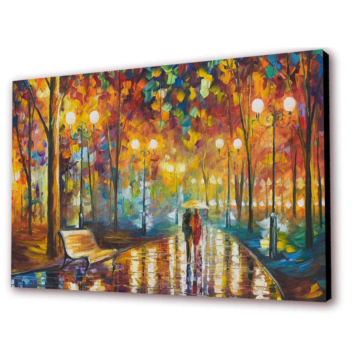 ART INDUSTRY - Cuadro 50x30 Cms Decorativo Tipo Oleo Camino 6