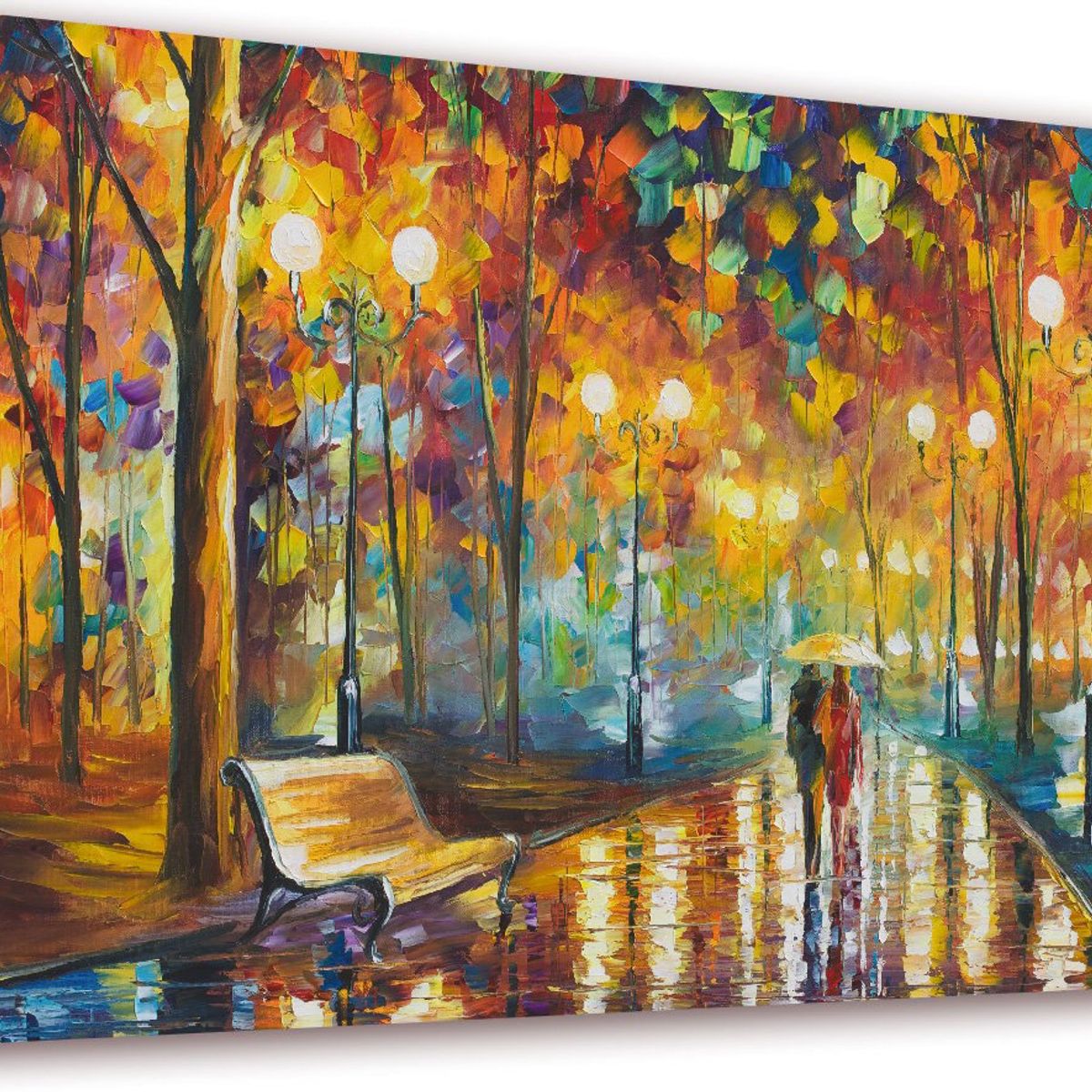 ART INDUSTRY - Cuadro 50x30 Cms Decorativo Tipo Oleo Camino 6