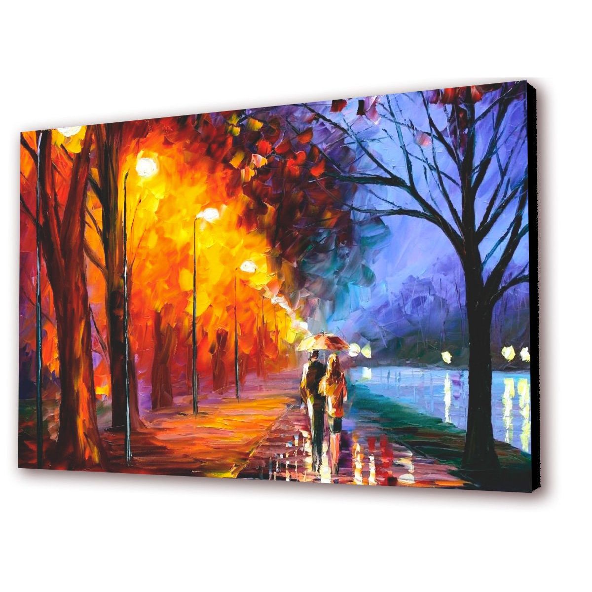 ART INDUSTRY - Cuadro 50x30 Cms Decorativo Tipo Oleo Camino 16