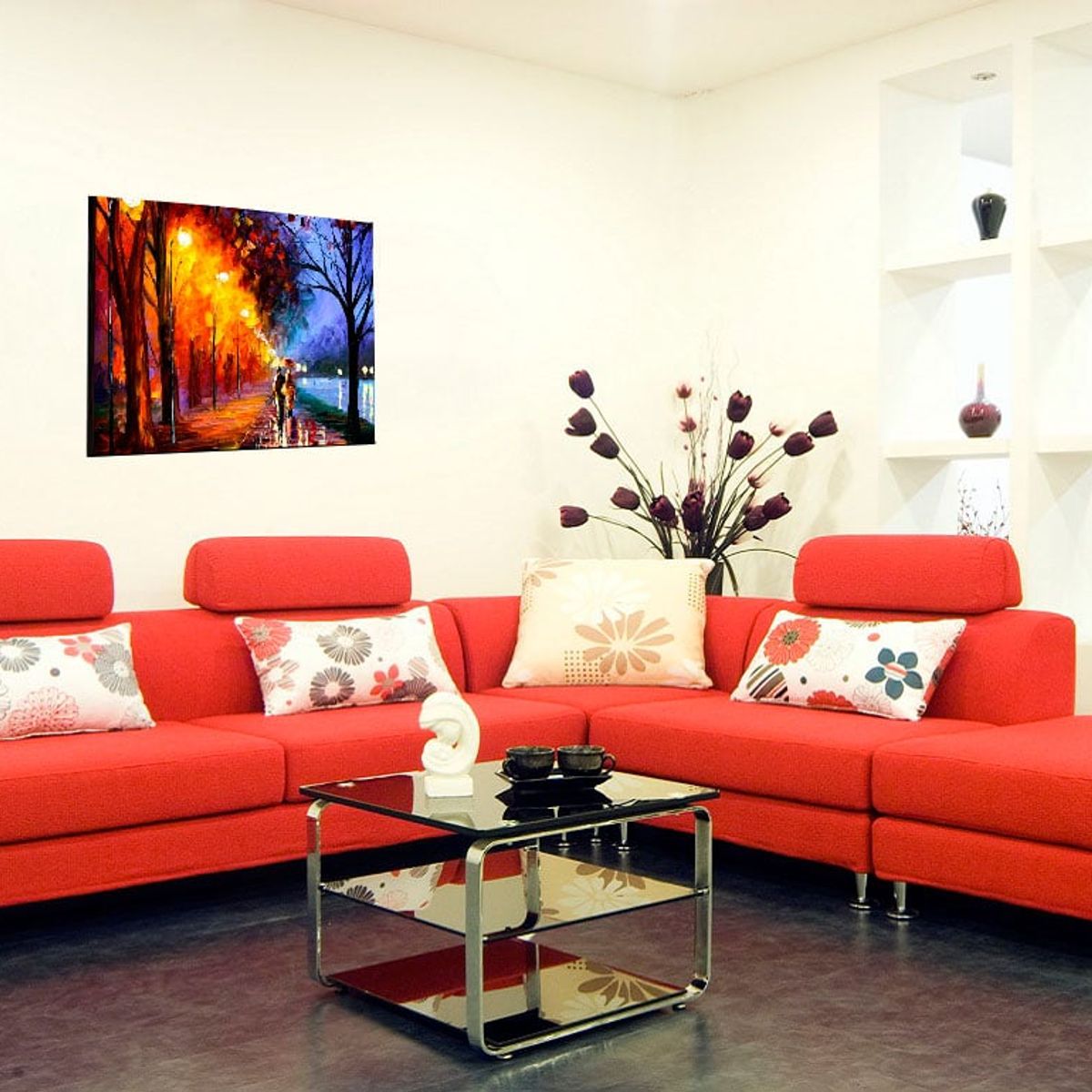 ART INDUSTRY - Cuadro 50x30 Cms Decorativo Tipo Oleo Camino 16