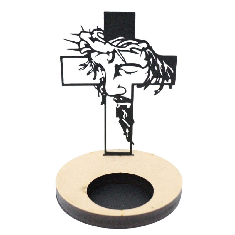 GENERAL - Porta Vela Religioso De Proyección De Cristo Cruz Pequeño Con Velon
