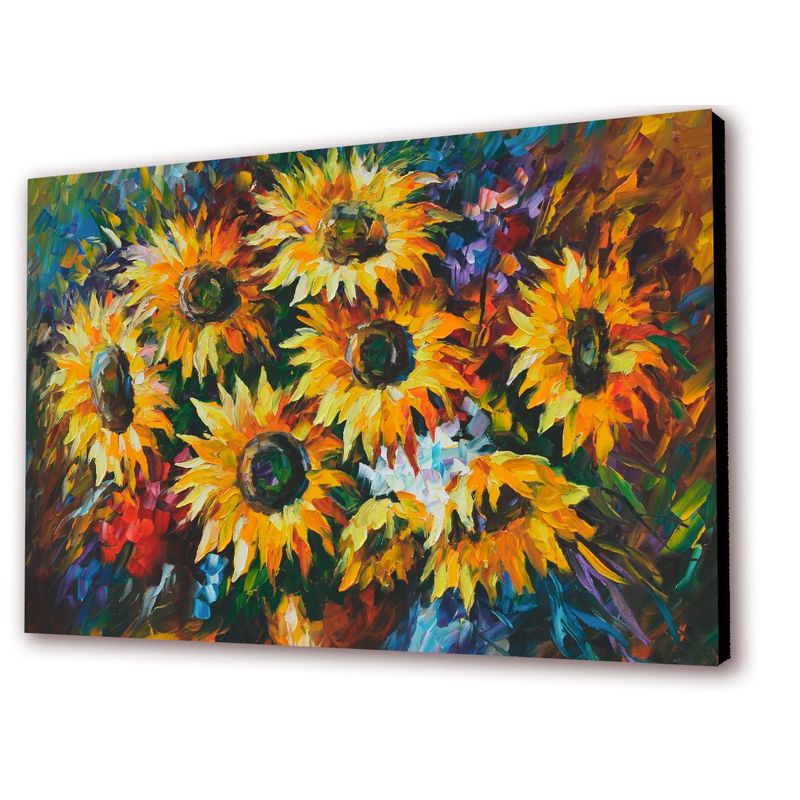 ART INDUSTRY - Cuadro 50x30 Cms Decorativo Tipo Oleo Girasoles