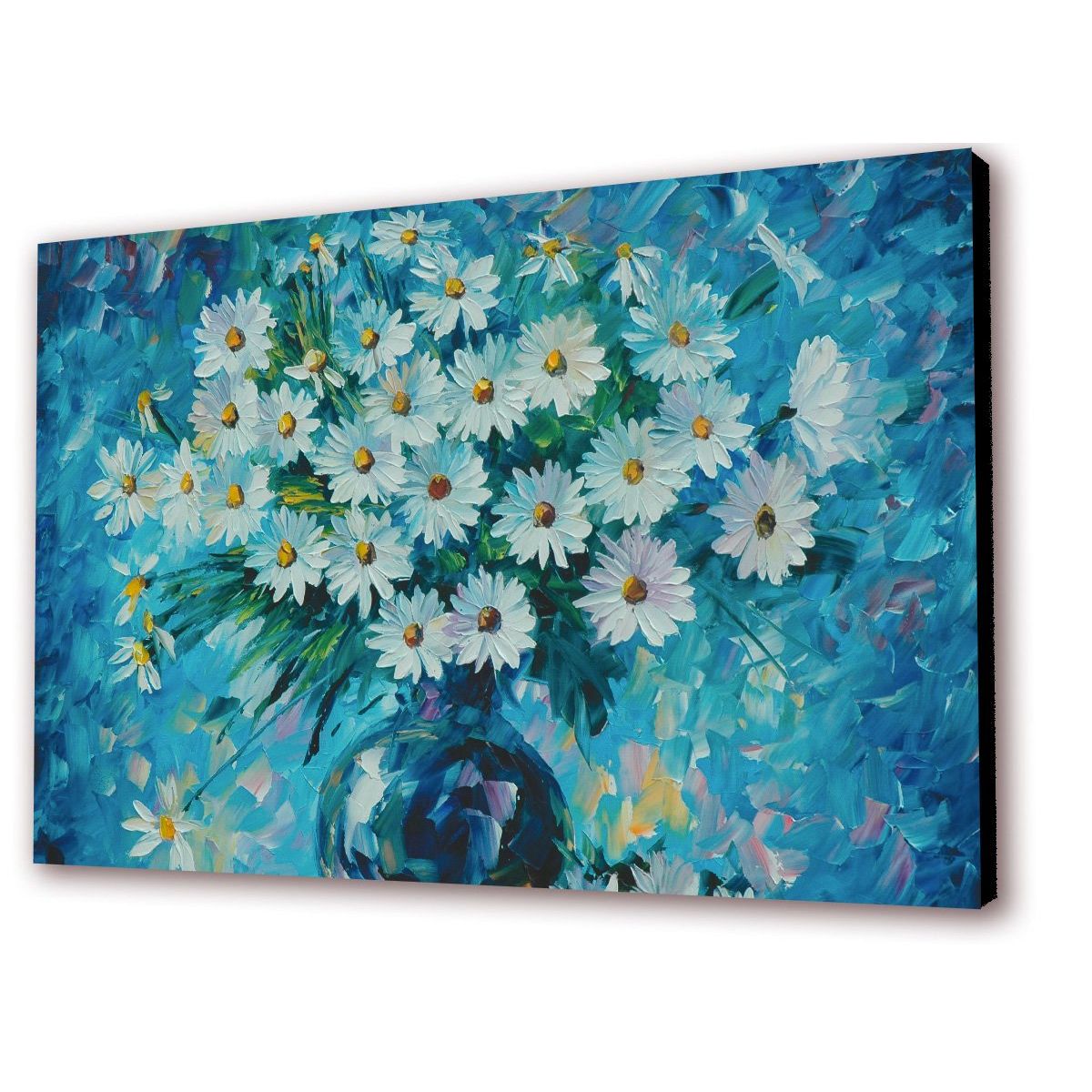 ART INDUSTRY - Cuadro 50x30 Cms Deco Tipo Oleo Margaritas 1