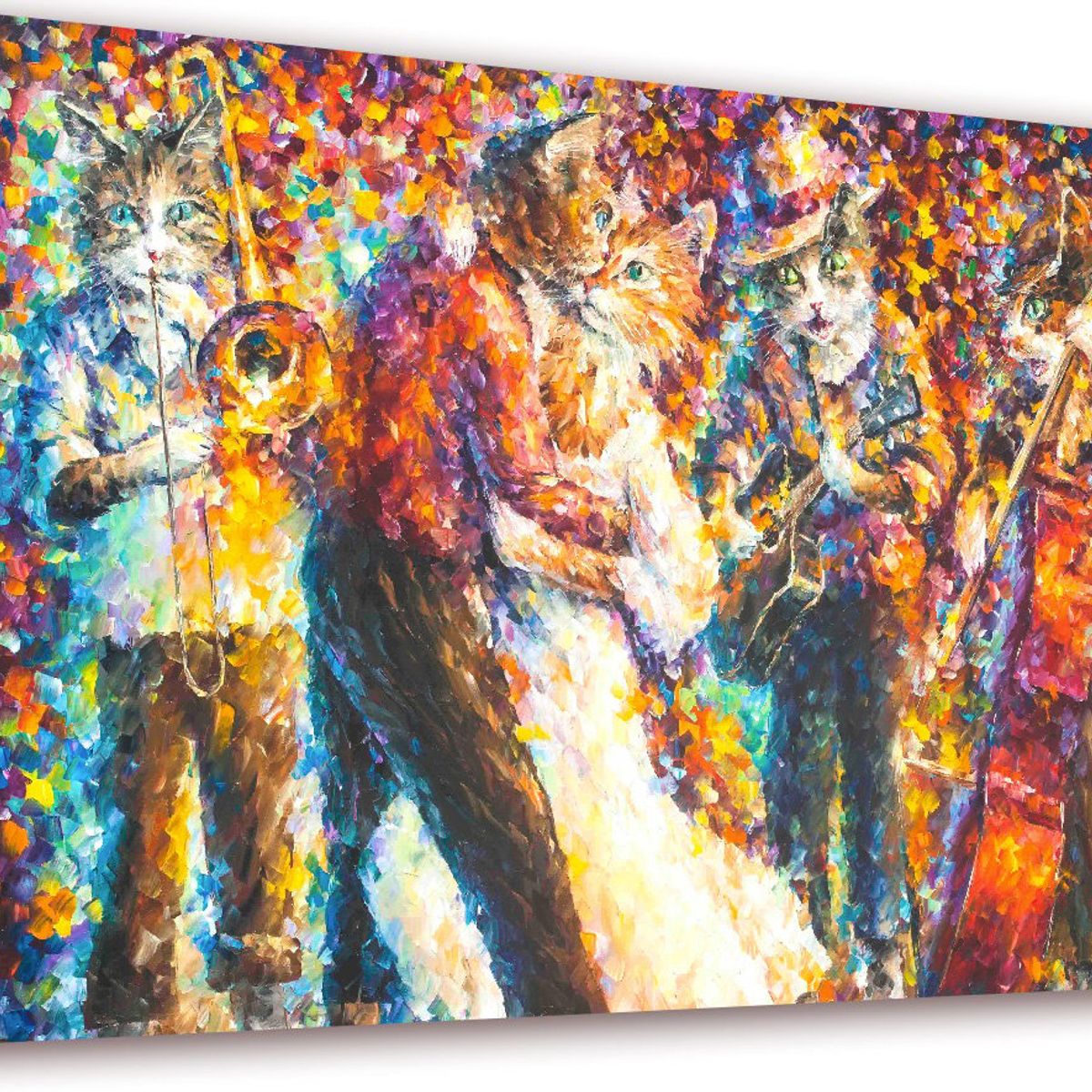 ART INDUSTRY - Cuadro 50x30 Cms Decorativo Tipo Oleo Orquesta