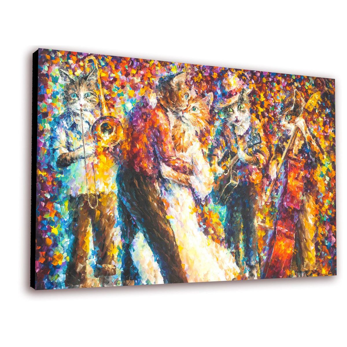 ART INDUSTRY - Cuadro 50x30 Cms Decorativo Tipo Oleo Orquesta