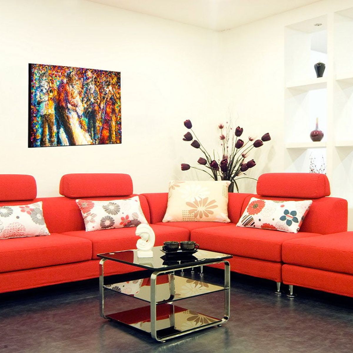 ART INDUSTRY - Cuadro 50x30 Cms Decorativo Tipo Oleo Orquesta