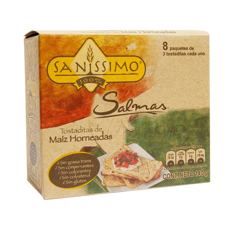 BIMBO - Sanissimo Tostadas Maiz Sin Gluten 140Gr