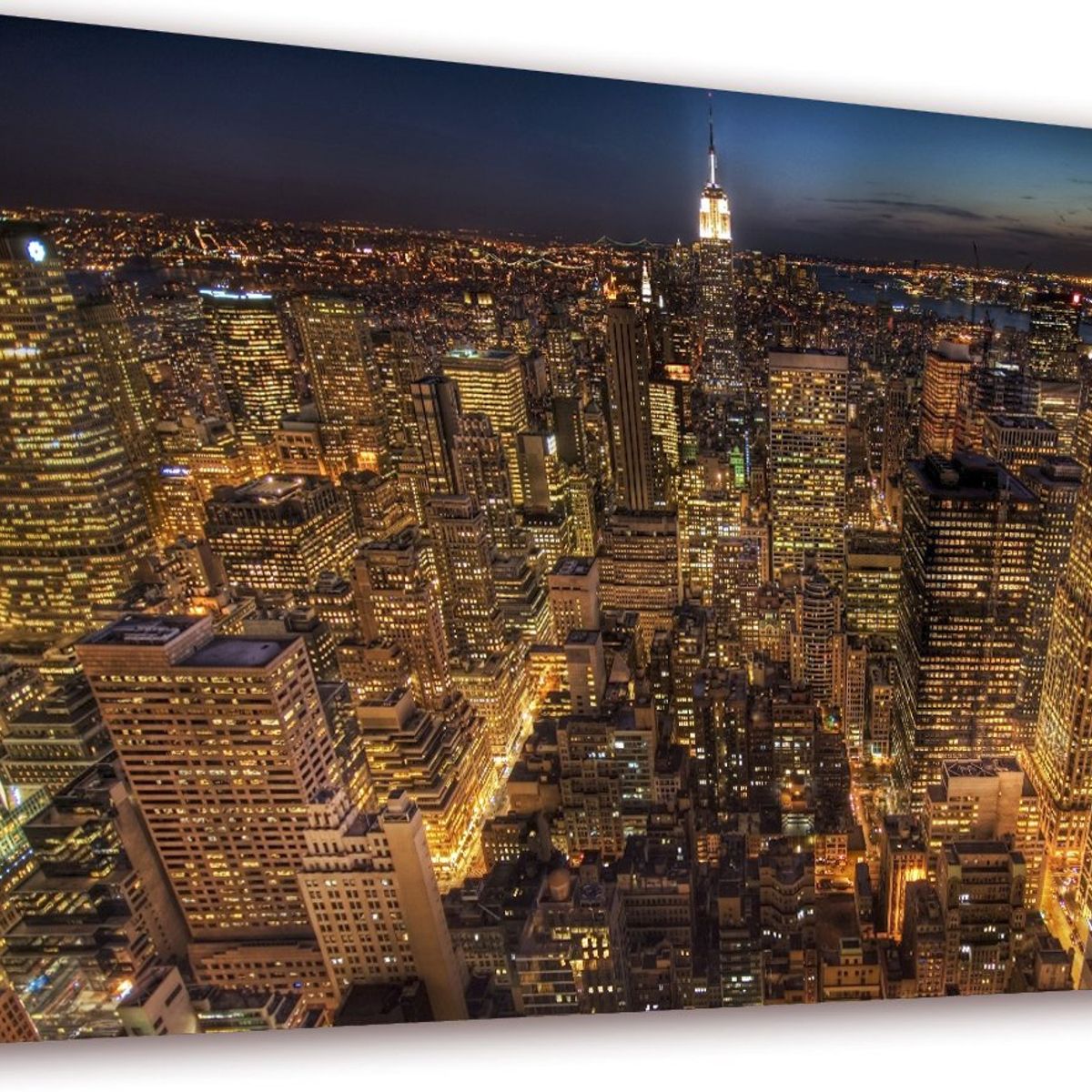 ART INDUSTRY - Cuadro 50x30cms Decorativo New York At Night
