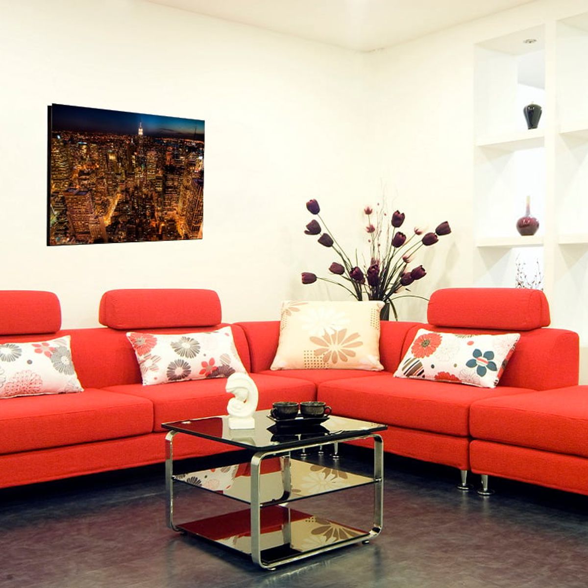 ART INDUSTRY - Cuadro 50x30cms Decorativo New York At Night