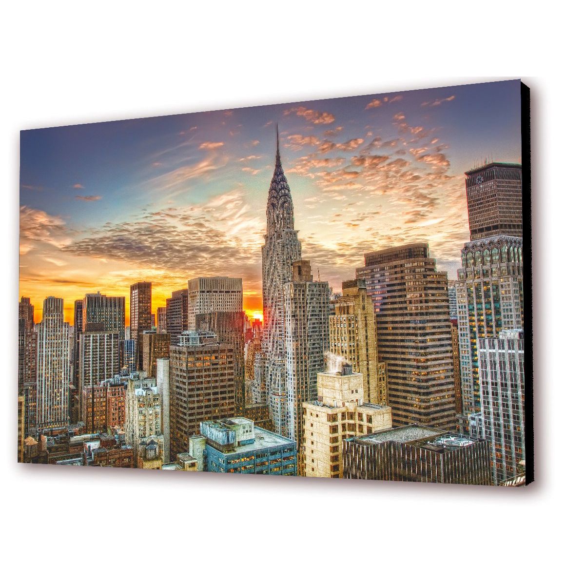 ART INDUSTRY - Cuadro 50x30cms Decorativo New York At Sunset