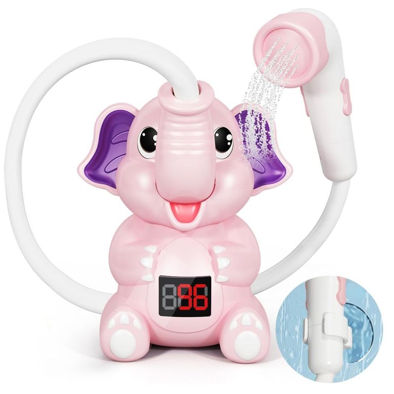 GENERAL - Ducha Elefante Control De Temperatura Portatil Rosa
