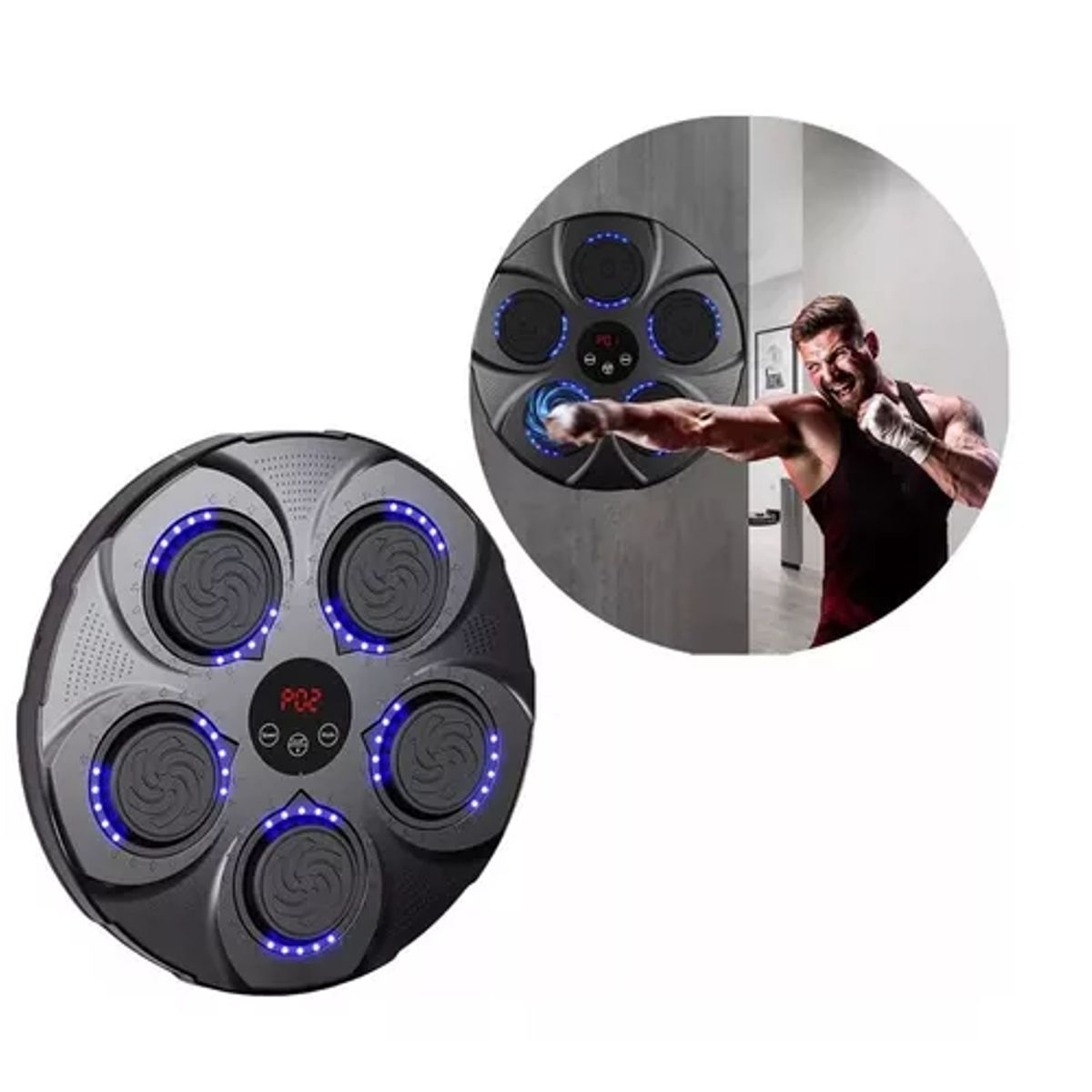 SKY - Maquina De Boxeo Musical Recargable Bluetooth Equipo Boxeo