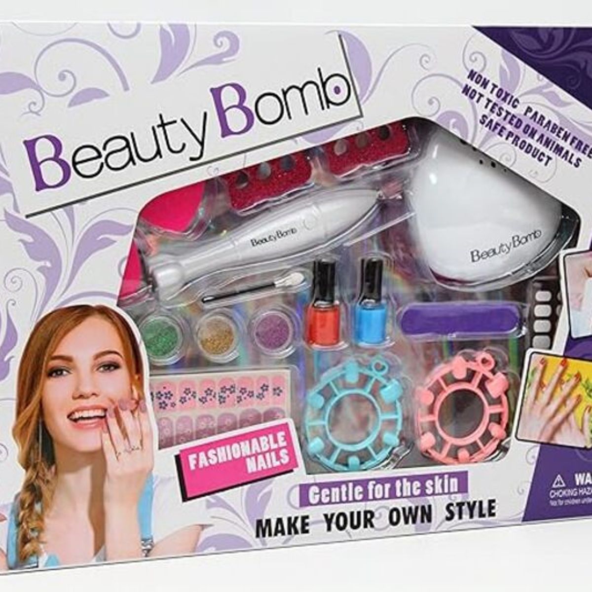 INFANTILES CAJUROMIX - Kit De Juguete Con Accesorios Para Manicure