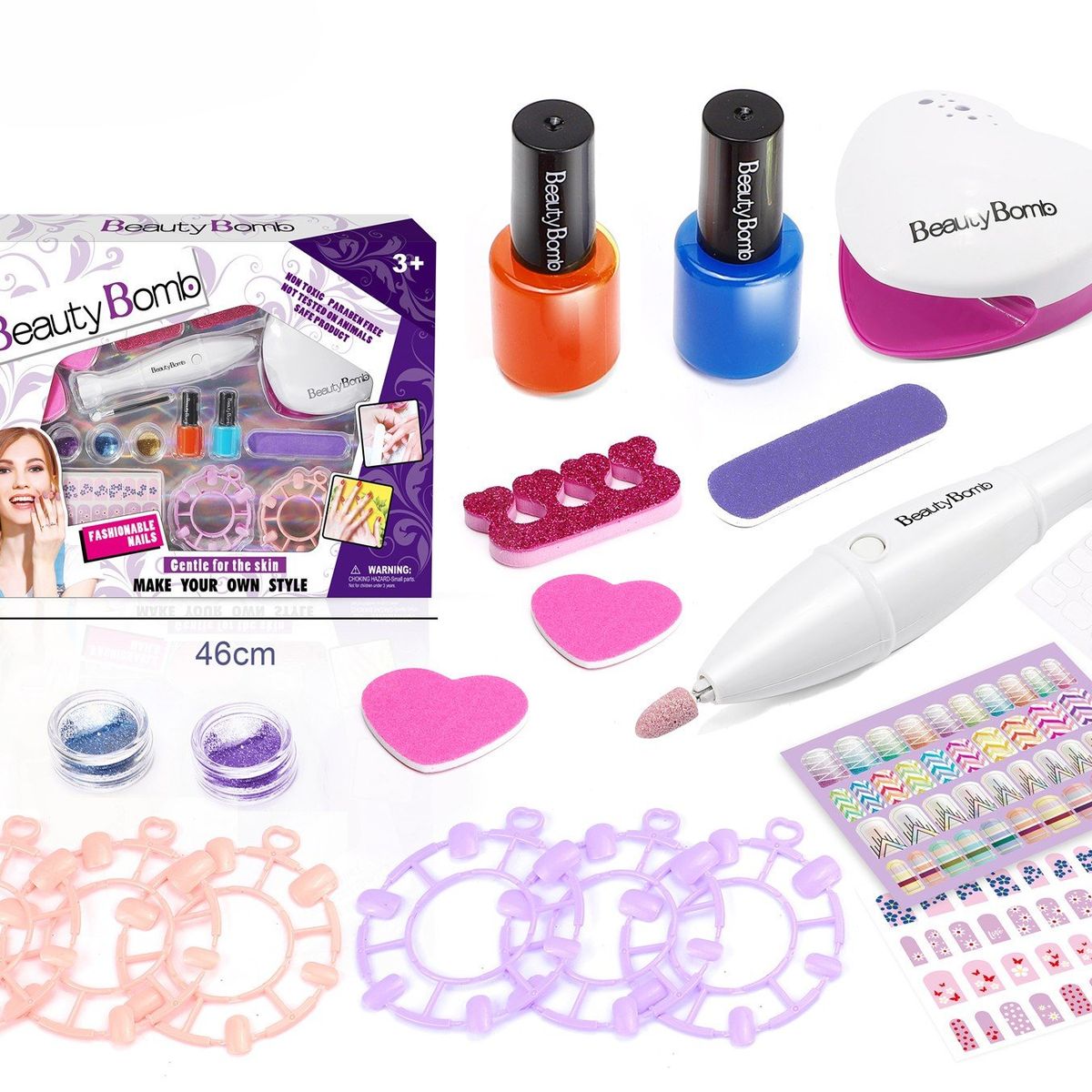 INFANTILES CAJUROMIX - Kit De Juguete Con Accesorios Para Manicure
