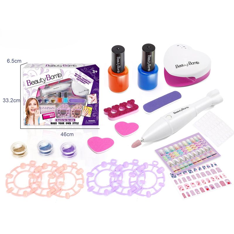 INFANTILES CAJUROMIX - Kit De Juguete Con Accesorios Para Manicure