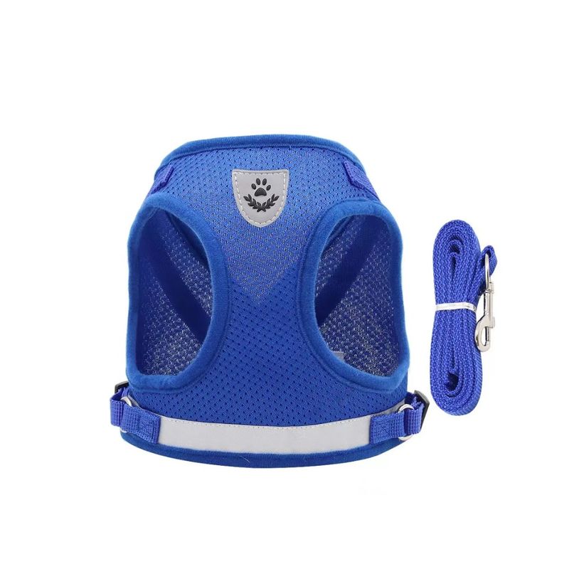 KIDSHOP - Correa De Pecho Mascotas Arnes Seguridad M Azul