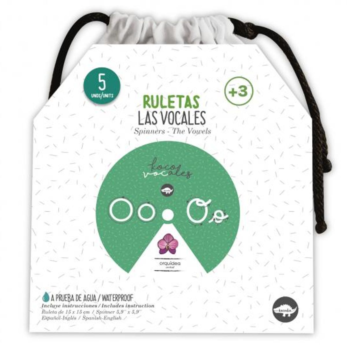 JUGANDO Y EDUCANDO - Juego Didáctico Ruletas Para Aprender Vocales Para Niños