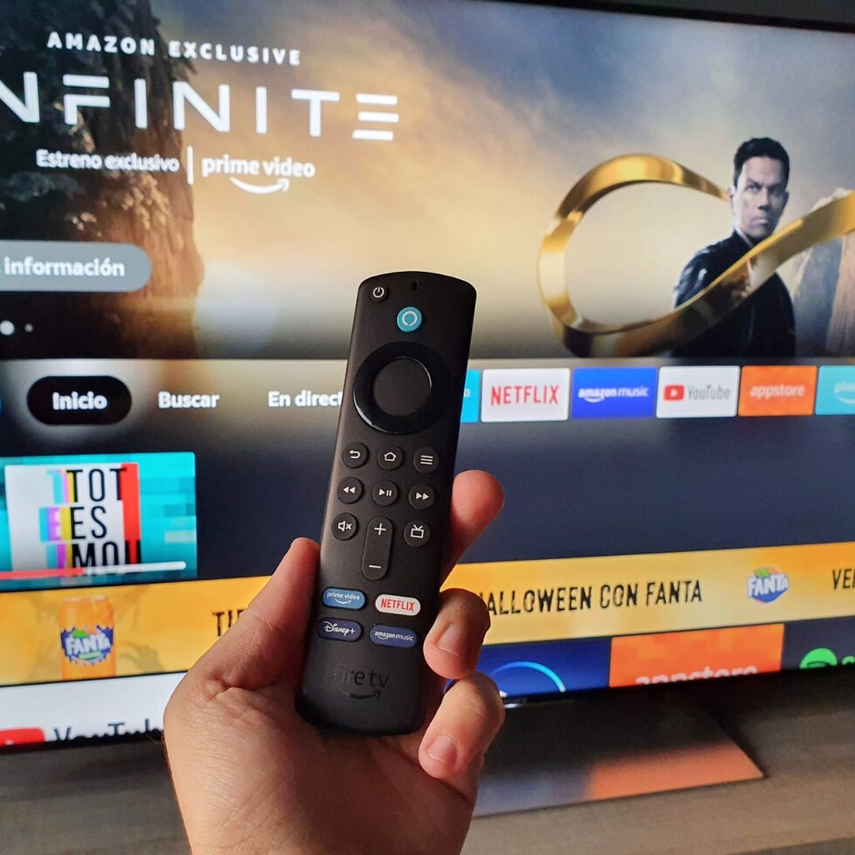 AMAZON - Fire Tv Stick 4k HDR Streaming Wifi 6 Con Alexa Control Voz