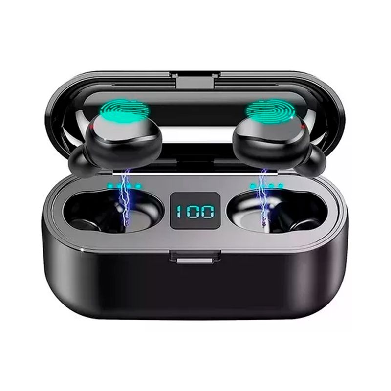 GENERICO - Audífonos Bluetooth 5,0 Estéreo Inalámbricos Con Cargador
