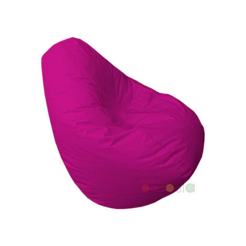 MUEBLES FANTASIA - Puff Pera Lona Mediano Fucsia Muebles fantasía