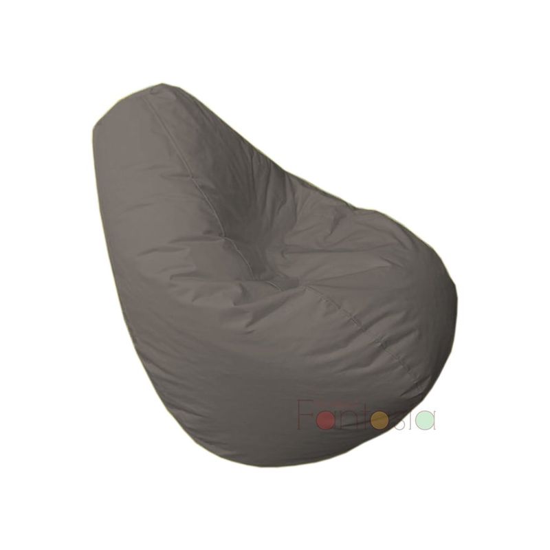 MUEBLES FANTASIA - Puff Pera Lona Mediano Gris Muebles fantasía