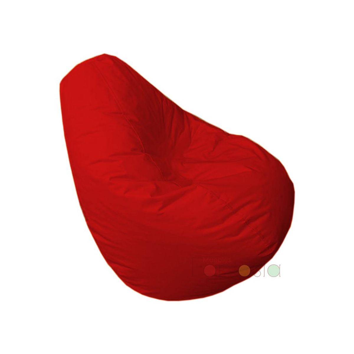 MUEBLES FANTASIA - Puff Pera Lona Mediano Rojo Muebles fantasía