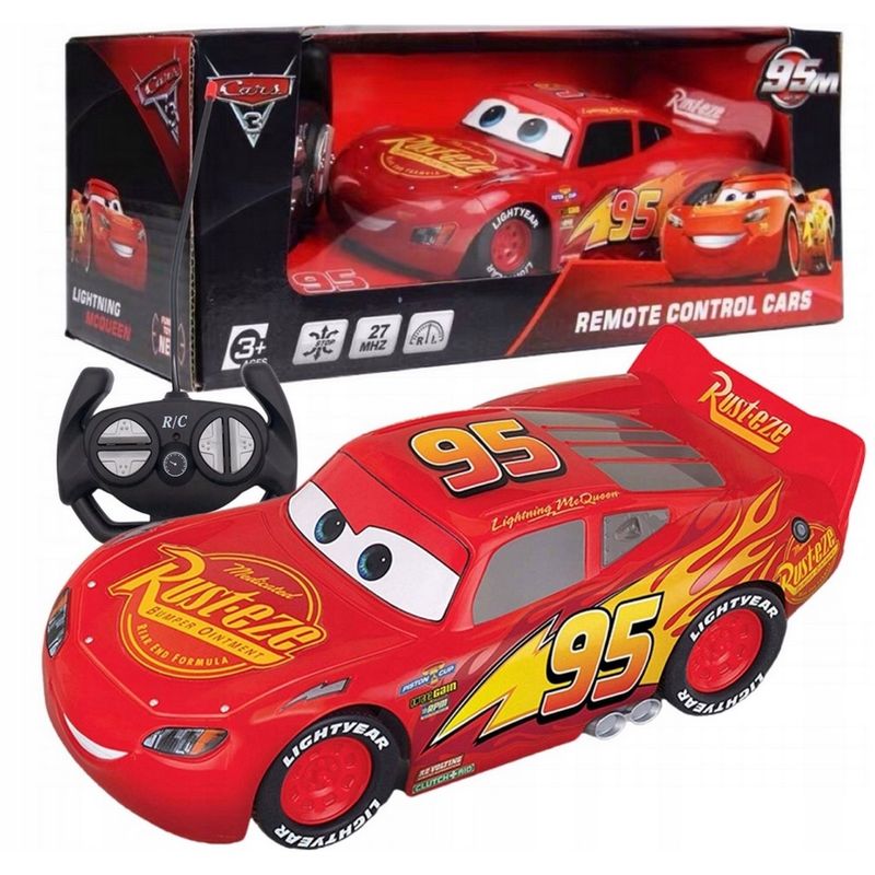 GENERICO - Carro Rayo Mcqueen Cars Control Remoto Juguete + Baterias