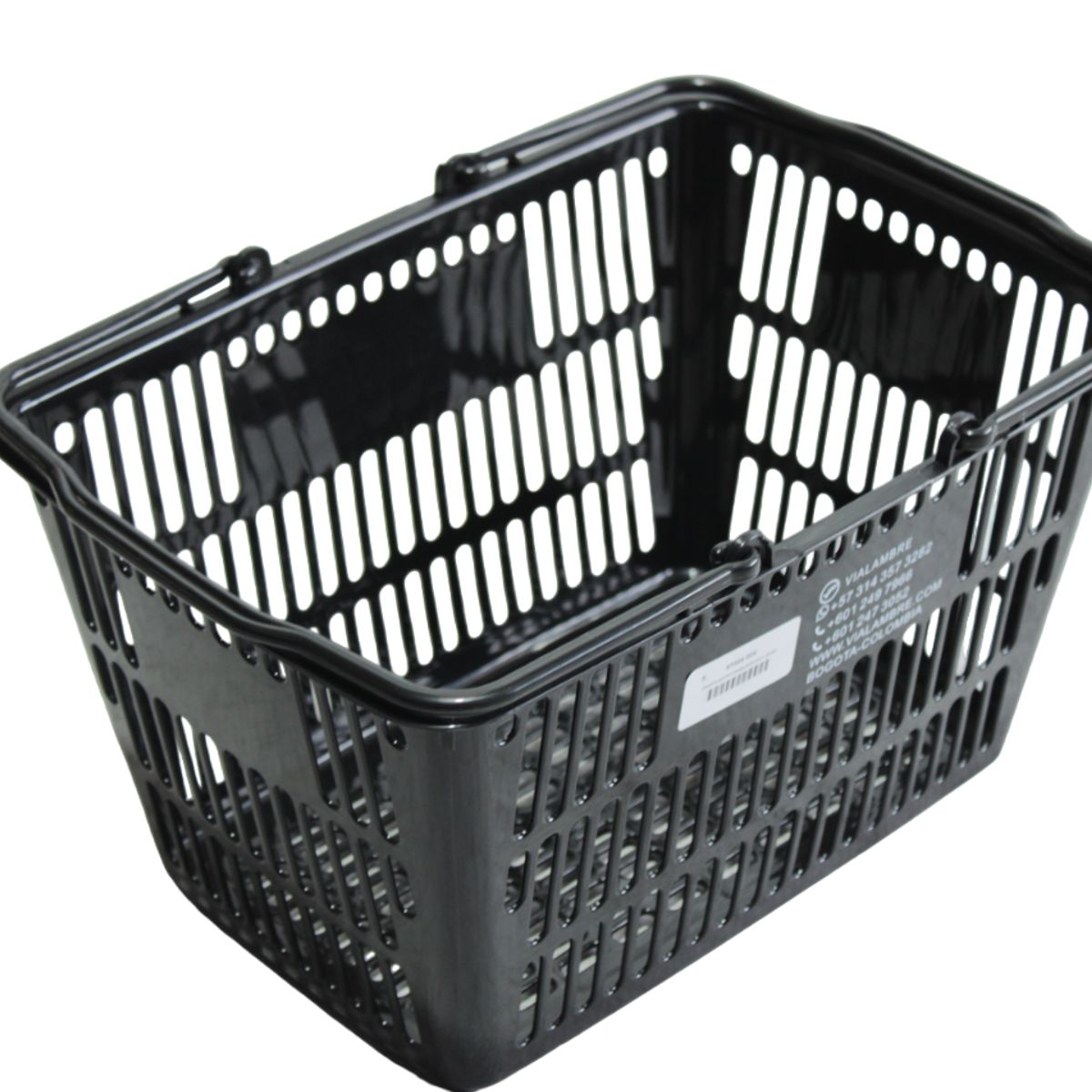 GENERICO - Canasta Plástica De 12.5 Litros Por Unidad negra