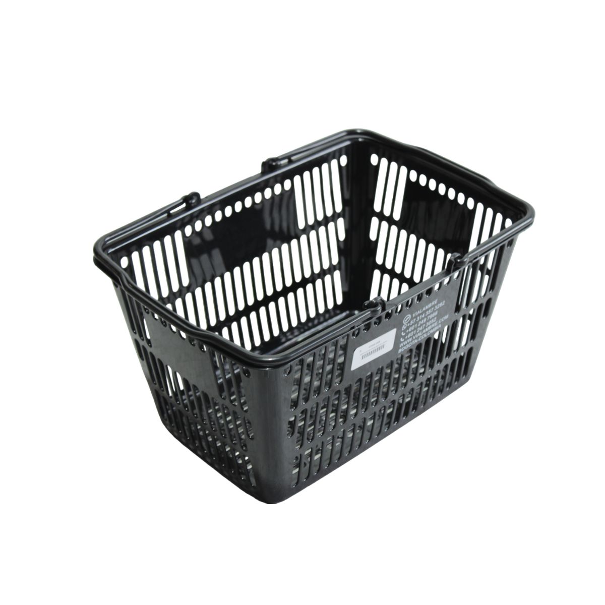 GENERICO - Canasta Plástica De 12.5 Litros Por Unidad negra