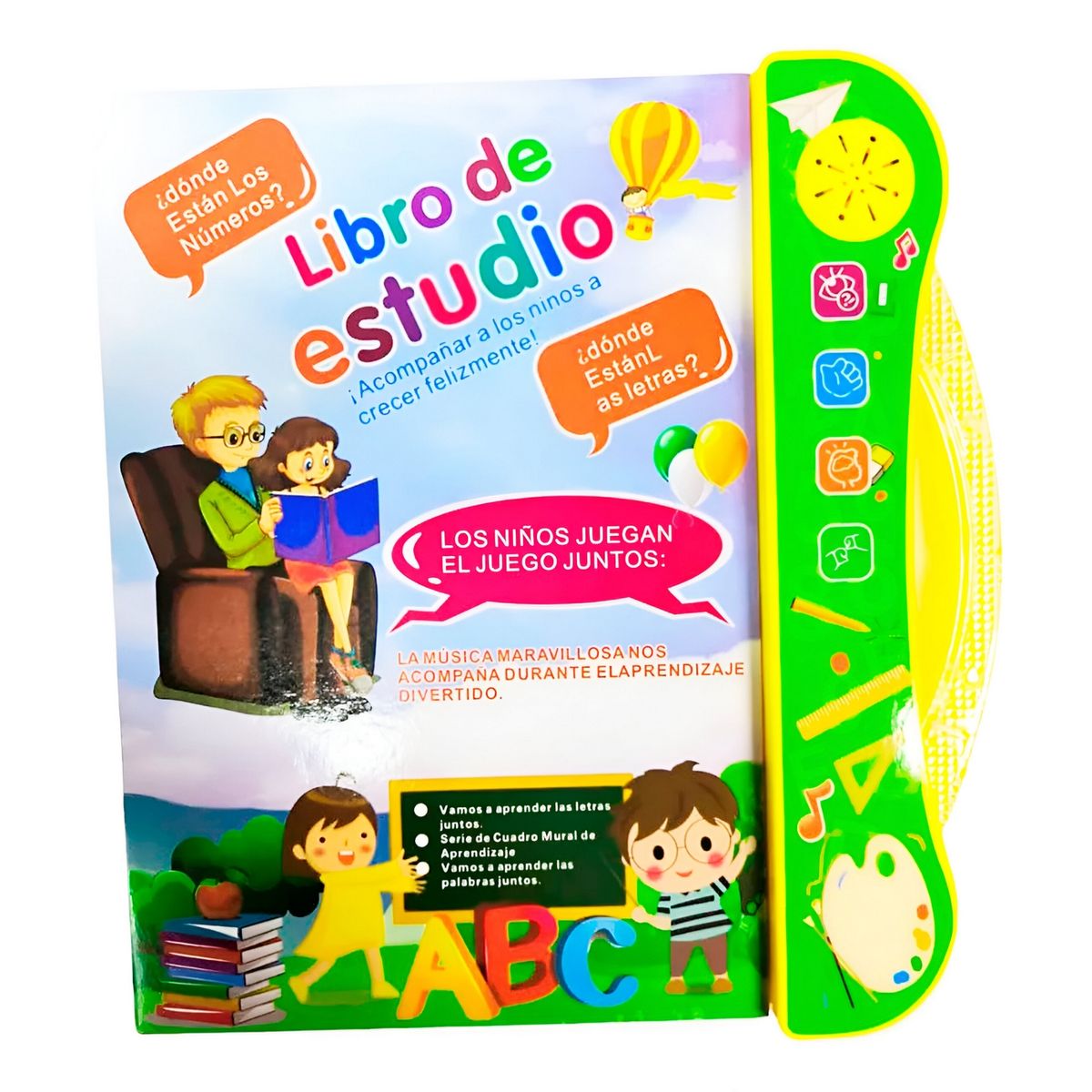 GENERICO - Libro De Estudio Aprendizaje Juguete Niño Sonido Interactivo