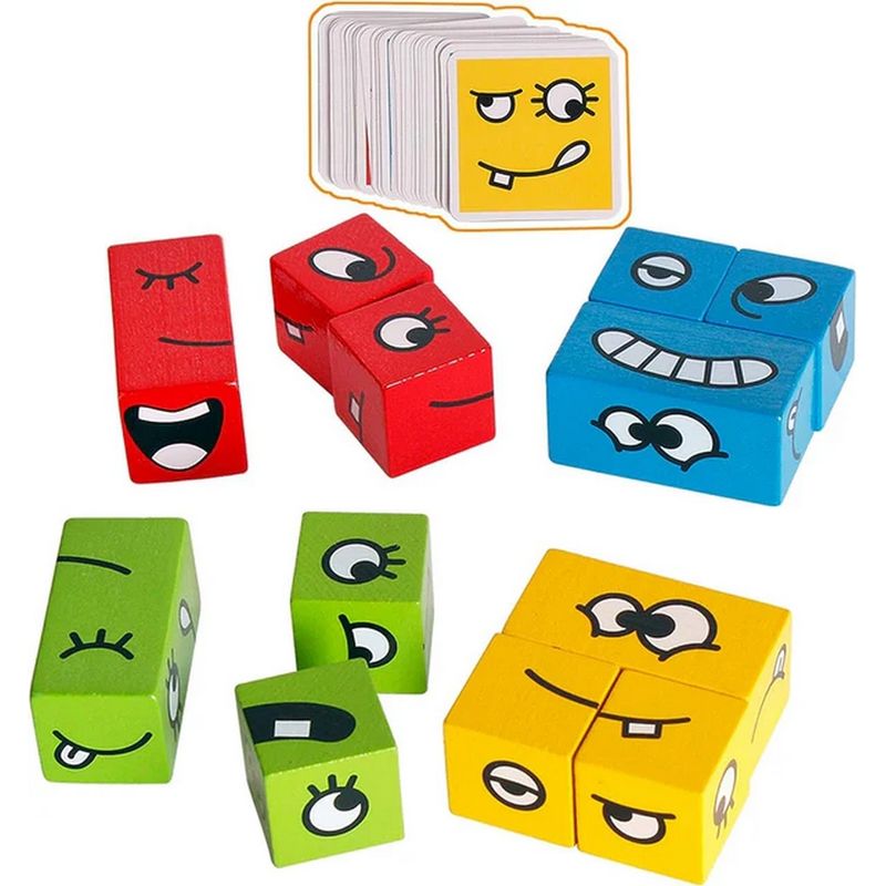 GENERICO - Juego Mesa Emojis Caras Smiling Face Cubos Trendy Estrategia