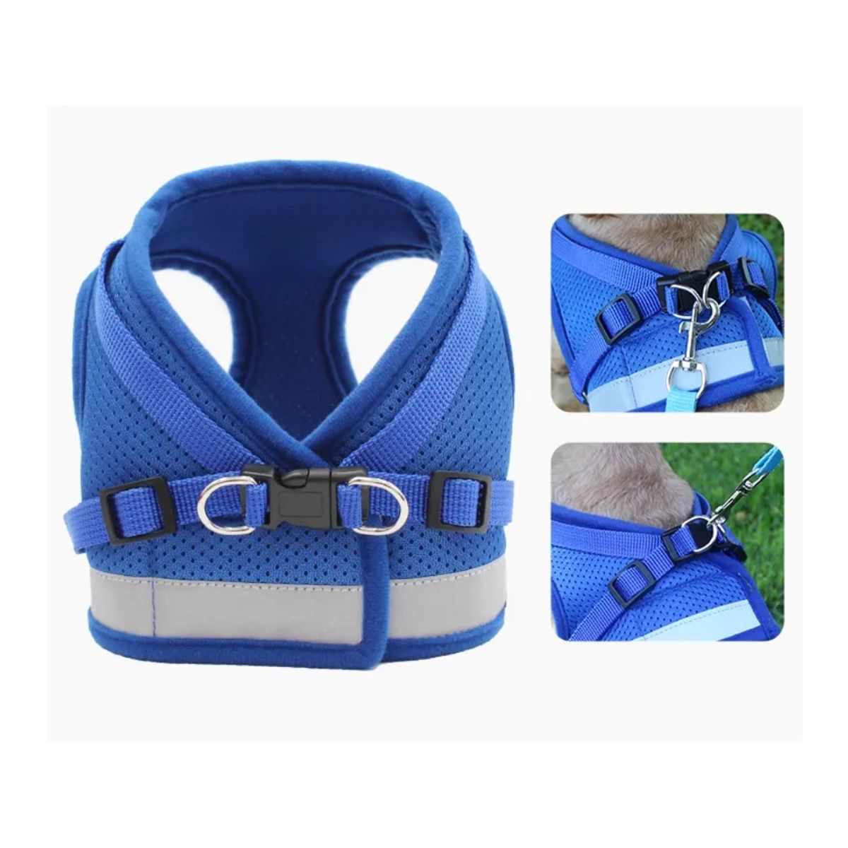 KIDSHOP - Correa De Pecho Mascotas Arnes Seguridad L Negro