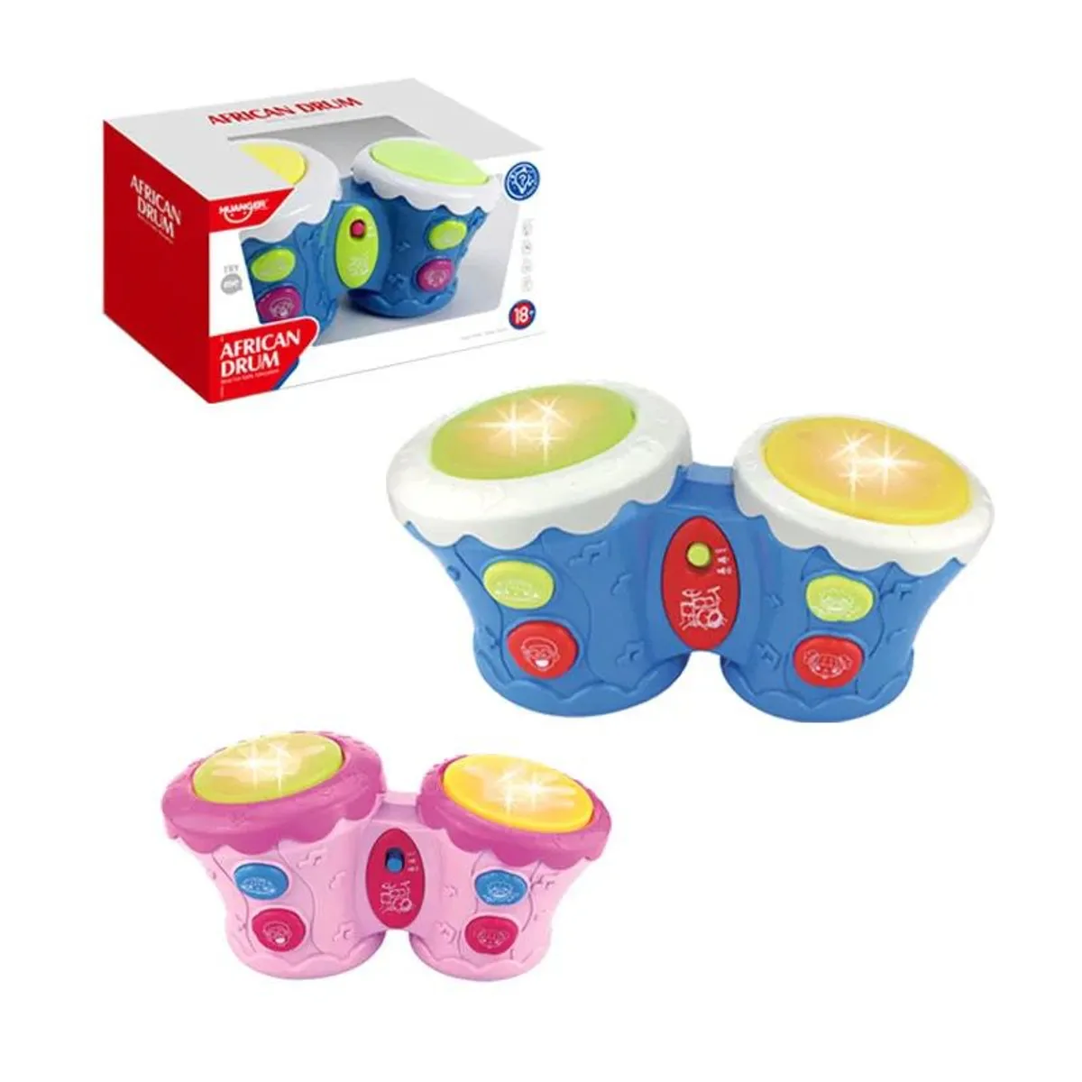 LANZURY IMPORTACIONES - Tambor didáctico con luces y melodías
