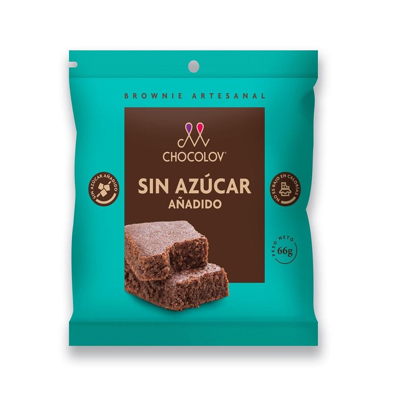 GENERICO - Brownie Chocolov Sin Azucar X 80Gr