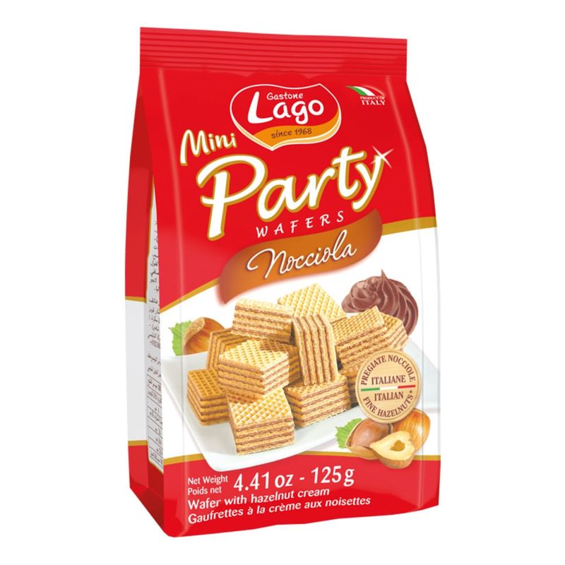 GENERICO - Galleta Lago Mini Party Wafers Avellanas X 125G
