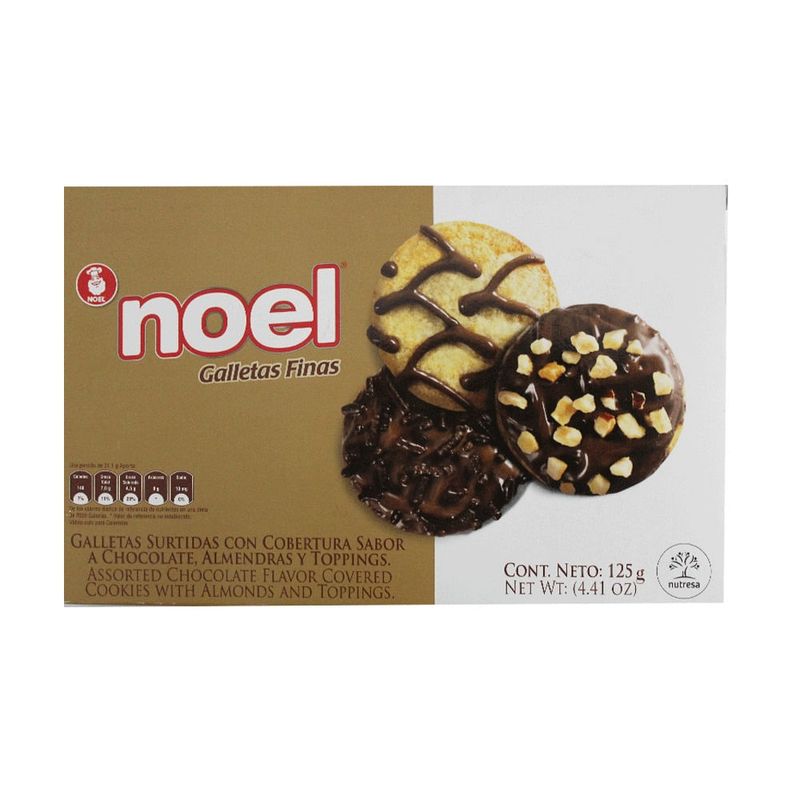 NOEL - Galletas Noel Navidad Chocolate Almendra Y Toppings X 125G