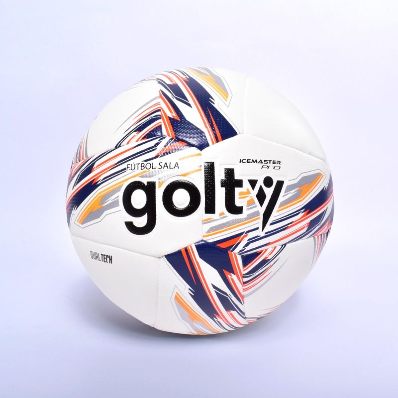 GOLTY - BALÓN DE FÚTBOL SALA PRO GOLTY ICE MASTER ROJO-NARANJA