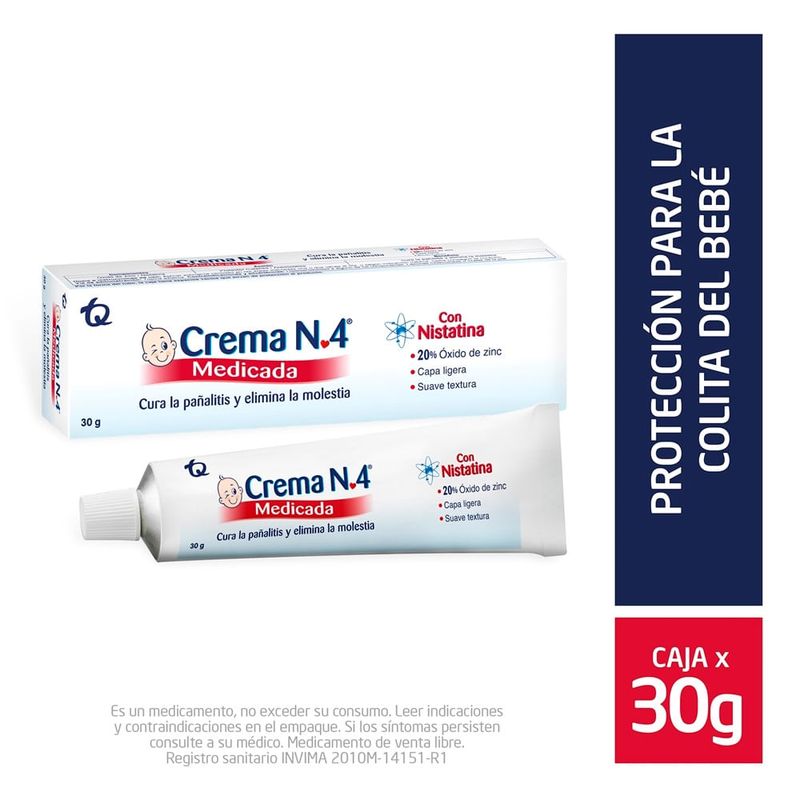 CREMA NO 4 - CREMA NO 4 MEDICADA X30GRM.