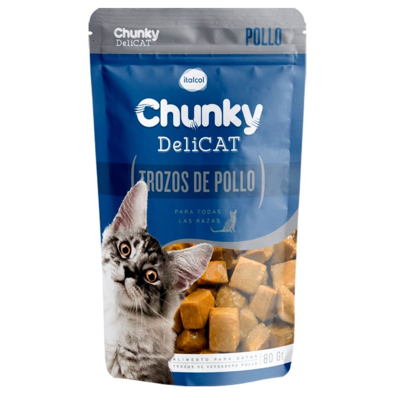 CHUNKY - Chunky Deli Cat Trozos De Pollo X 80g