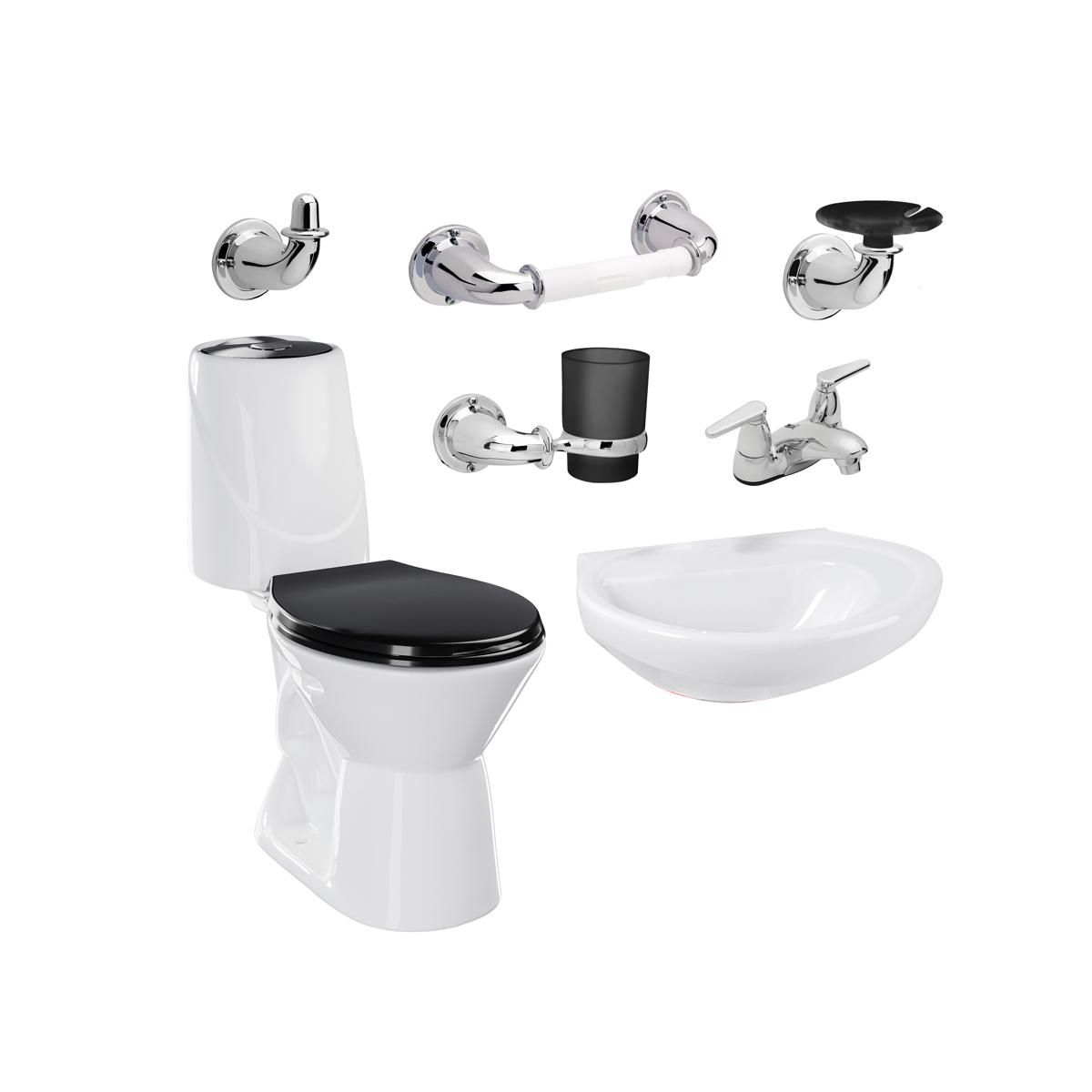 CORONA - Combo Corona Happy Home Sin Semipedestal 4.8 Negro II