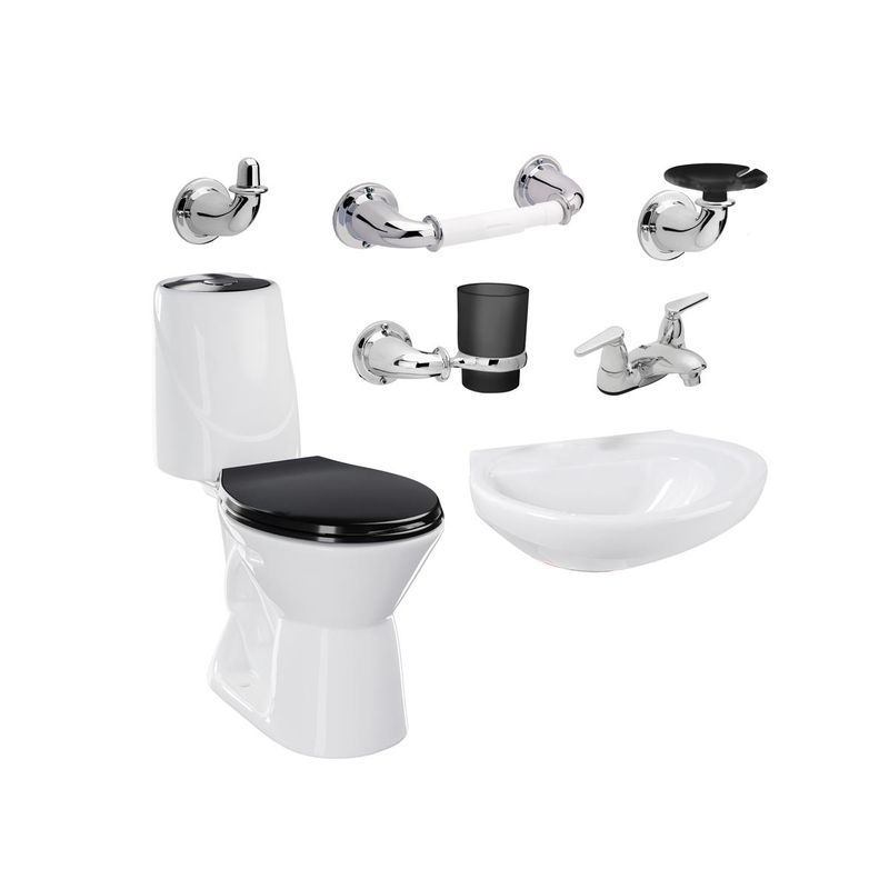 CORONA - Combo Corona Happy Home Sin Semipedestal 4.8 Negro II
