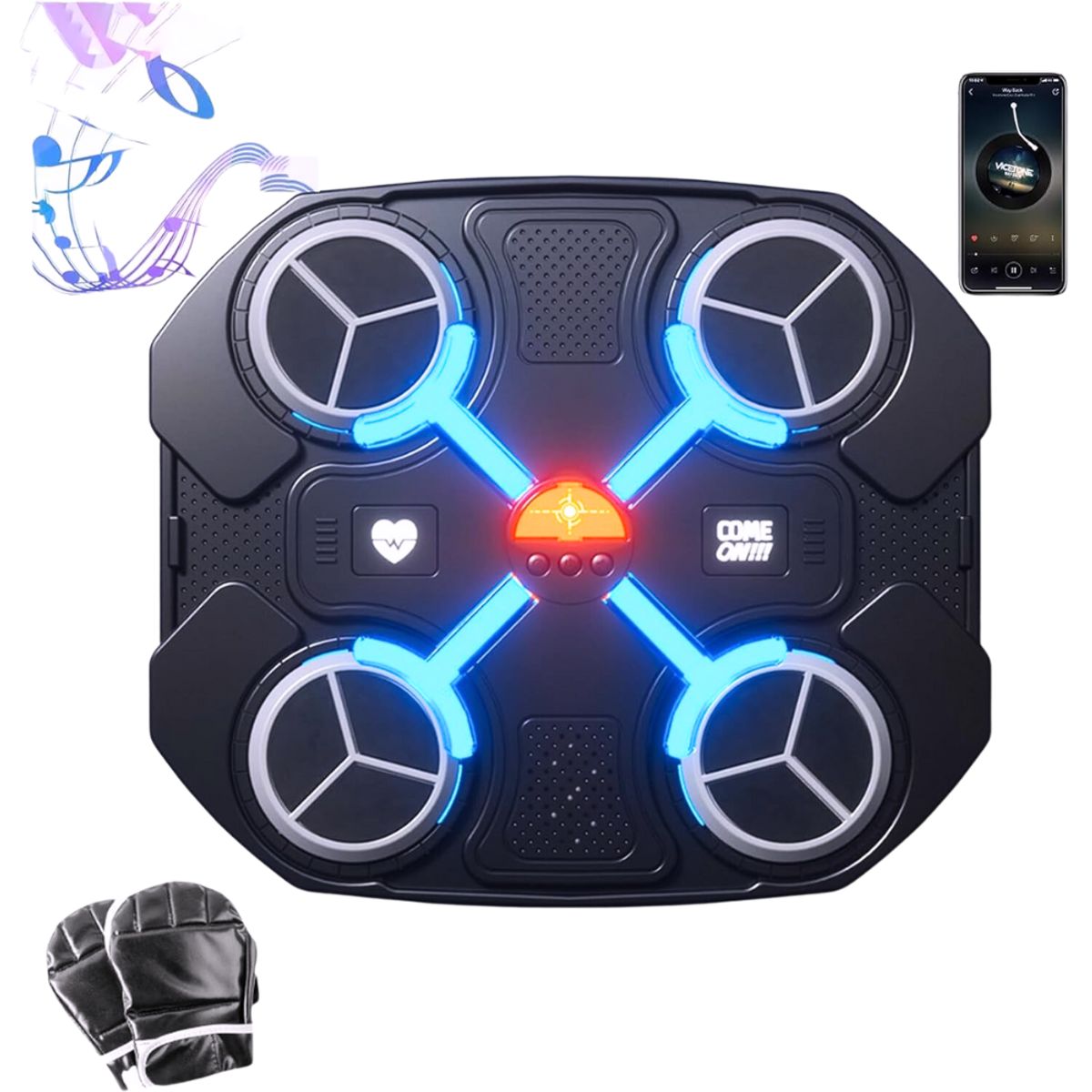 GENERICO - Maquina De Boxeo Musical Bluetooth Para Niños Con Guantes