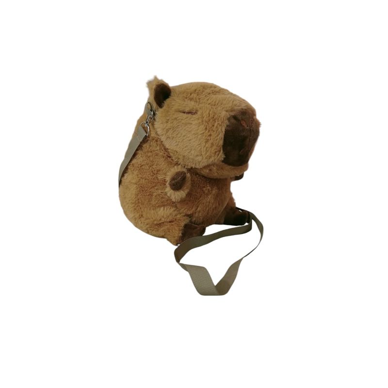 UNIVERSAL - Bolso peluche capibara comodo tierno amplio 25CM