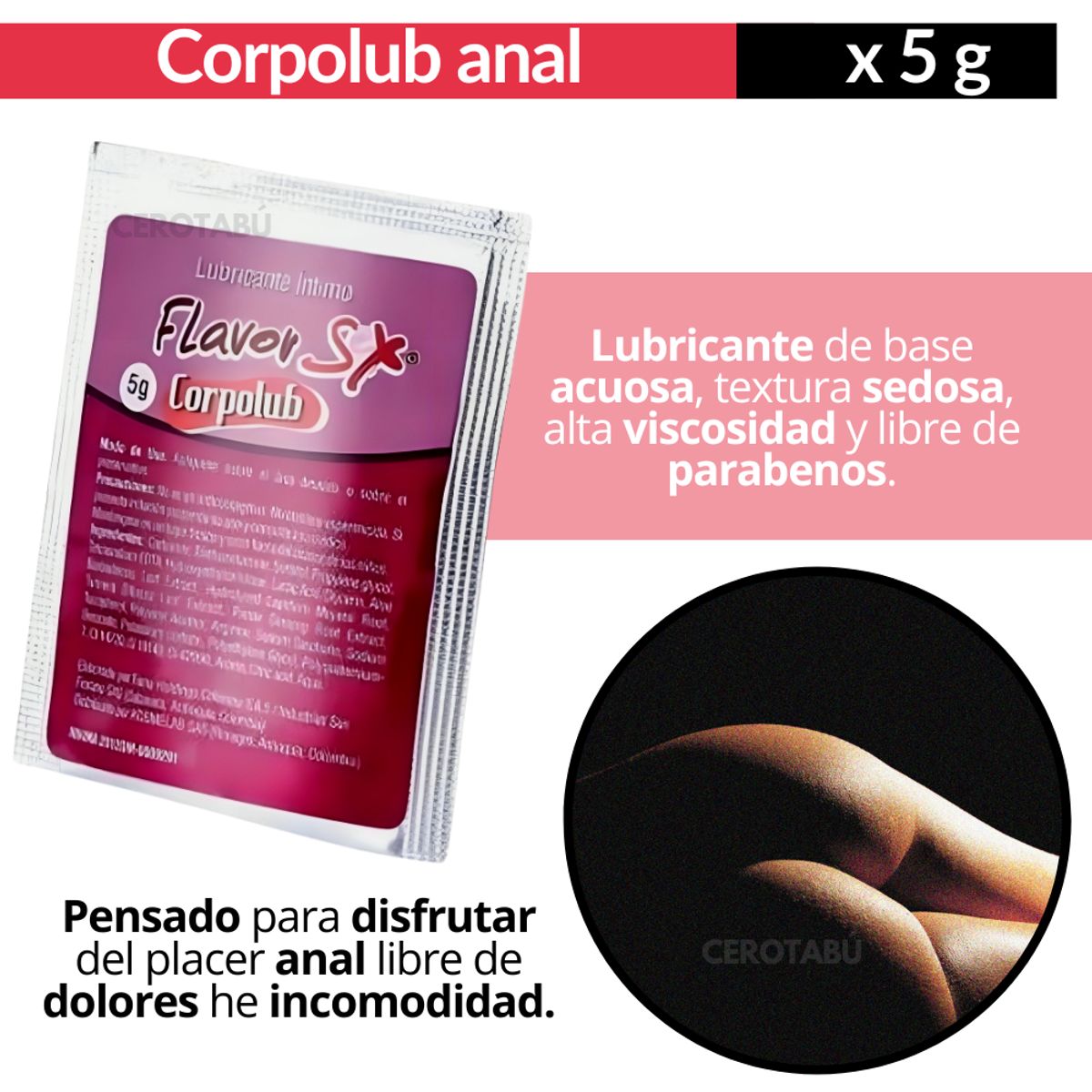 GENERICO - Lubricante Dilatador Anal + Garganta Profunda + Retardante
