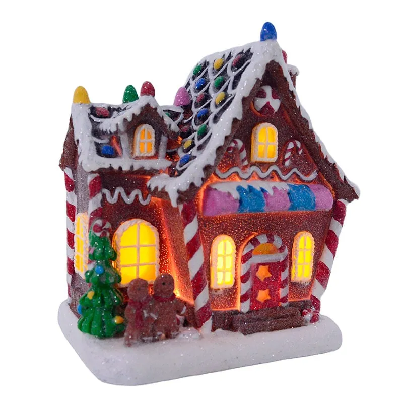 BURICA - VILLA CASA DE GALLETA 14X10X15CM LUZ