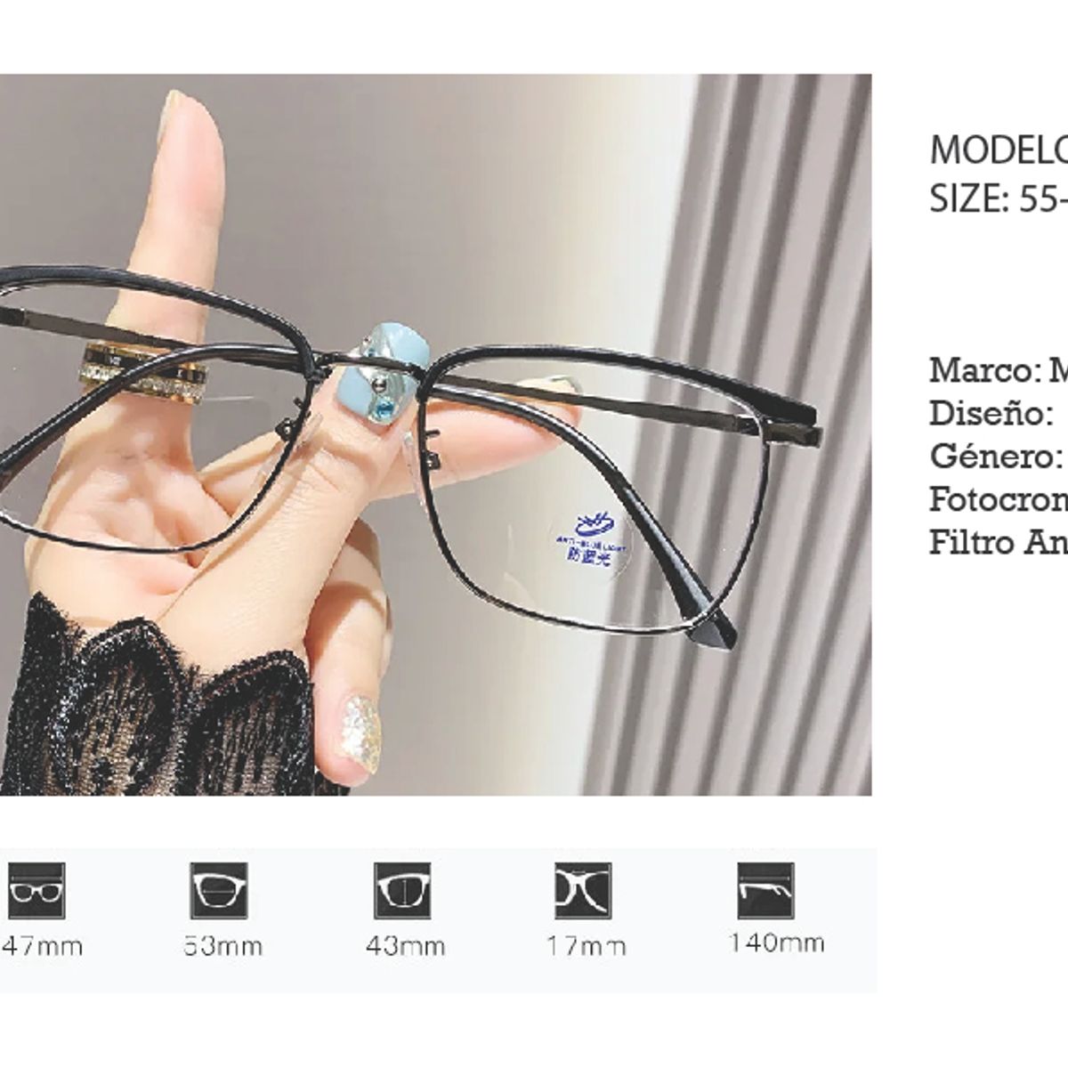 GENERICO - Gafas para uso de ordenador Cabellero oscurecen al sol 830 - Blueblock