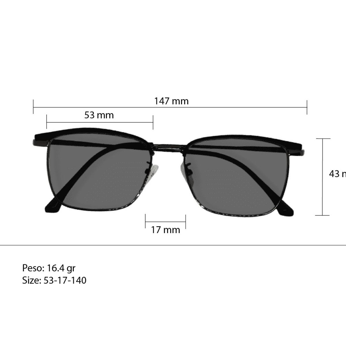 GENERICO - Gafas para uso de ordenador Cabellero oscurecen al sol 830 - Blueblock