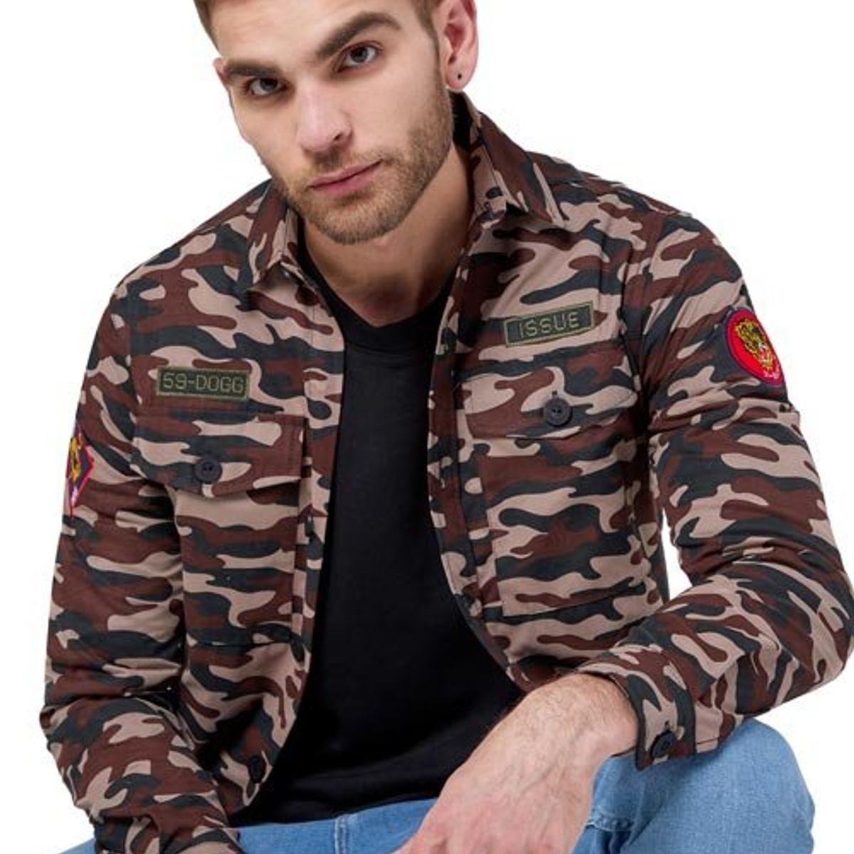 DOUGGER - Camisa Beige DOUGGER ABERAMA