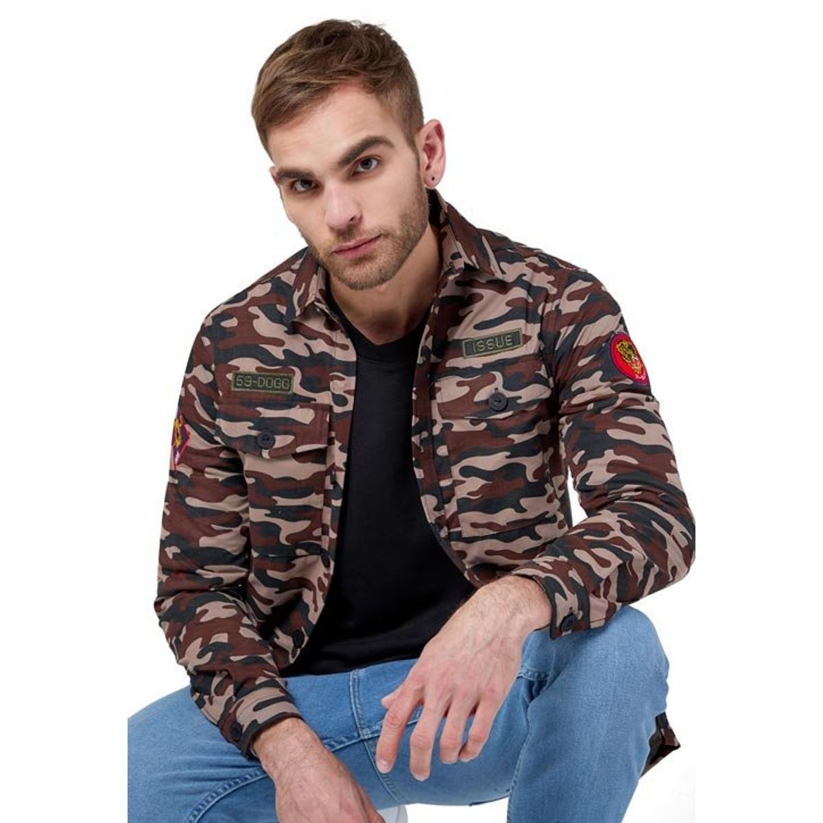 DOUGGER - Camisa Beige DOUGGER ABERAMA